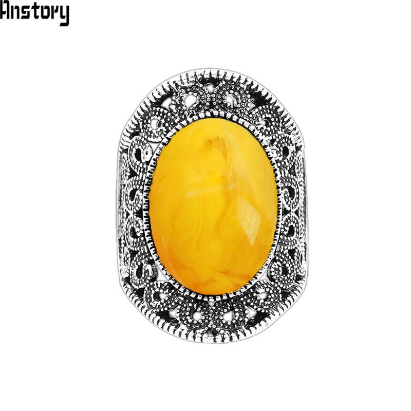 Oval Simulated Beeswax Rings For Women Flower Plant Antique Silver Plated Rings Fashion Jewelry TR682
Oval Simulated Beeswax Rings For Women Flower Plant Antique Silver Plated Rings Fashion Jewelry TR682
