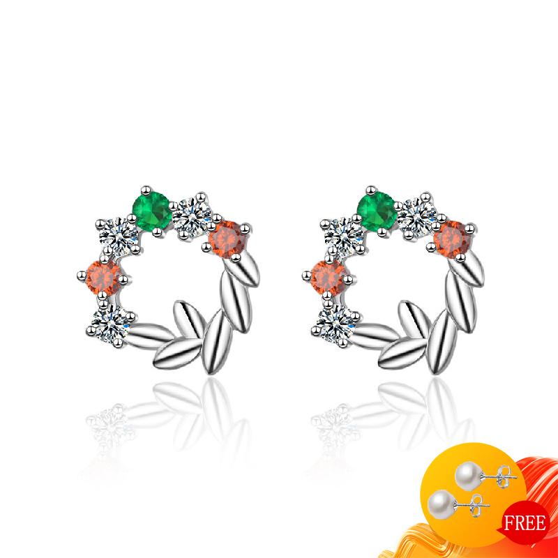 Stud Trendy 925 Silver Jewelry Earrings With Zircon Gemstone Earring For Women Wedding Engagement Banquet Party Gift Accessories
Stud Trendy 925 Silver Jewelry Earrings With Zircon Gemstone Earring For Women Wedding Engagement Banquet Party Gift Accessories