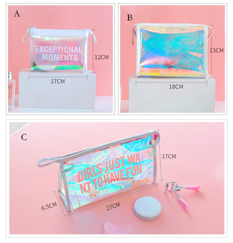 New Organizador De Maquillaje Letter Print Bag Women Girl Small Transparent Holographic Clear Zipper Makeup Cosmetic Storage Bag
New Organizador De Maquillaje Letter Print Bag Women Girl Small Transparent Holographic Clear Zipper Makeup Cosmetic Storage Bag