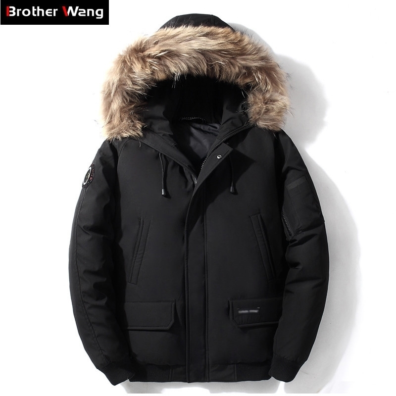 Winter New Men's Down Jacket Clothing High Quality Casual Big Fur Collar Short Jacket Duck Down Coat Male Brand Clothes 201111, Army green
Winter New Men's Down Jacket Clothing High Quality Casual Big Fur Collar Short Jacket Duck Down Coat Male Brand Clothes 201111, Army green