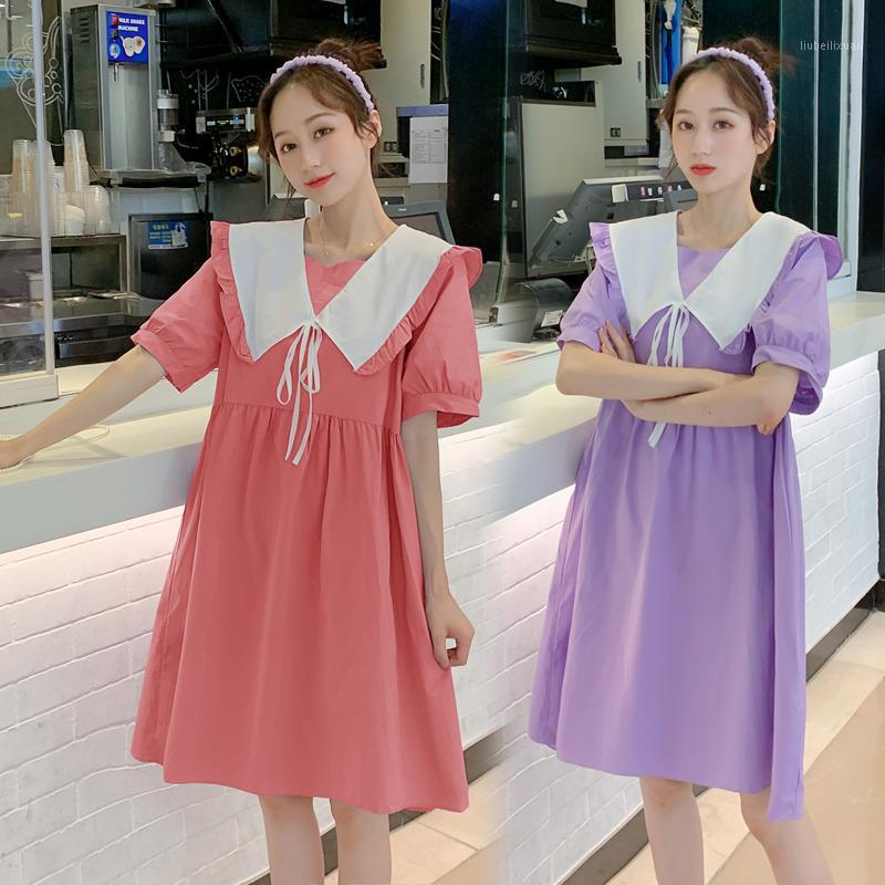 1227# Maternity Clothes Summer Cotton Short Sleeve Loose Stylish A Line Dress for Pregnant Women Pregnancy Clothes1, Purple
1227# Maternity Clothes Summer Cotton Short Sleeve Loose Stylish A Line Dress for Pregnant Women Pregnancy Clothes1, Purple