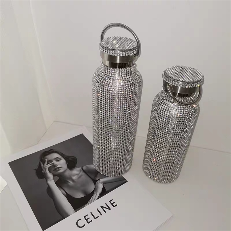 Diamond Thermos Vacuum Flask Bling Hot Water Thermos Stainless Steel Thermos Bottle Sparkling Large Insulated Bottle Coffee Mug 201110
Diamond Thermos Vacuum Flask Bling Hot Water Thermos Stainless Steel Thermos Bottle Sparkling Large Insulated Bottle Coffee Mug 201110