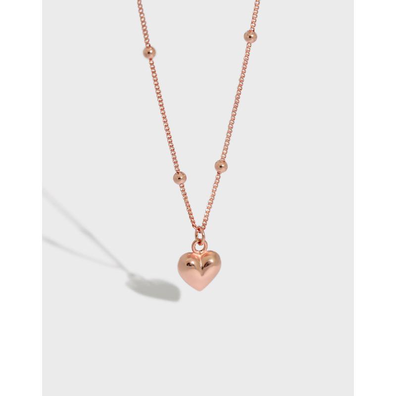 Korean version ins heart-shaped bead chain S925 sterling silver necklace women's neck chain birthday present proposal
Korean version ins heart-shaped bead chain S925 sterling silver necklace women's neck chain birthday present proposal