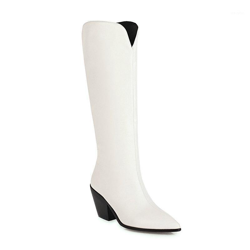 2021 New Knee High Women Boots PU Pointed Toe Fashion Long Boots Square Heel Keep Warm Autumn Winter Women Shoes Size 34-431, Black
2021 New Knee High Women Boots PU Pointed Toe Fashion Long Boots Square Heel Keep Warm Autumn Winter Women Shoes Size 34-431, Black