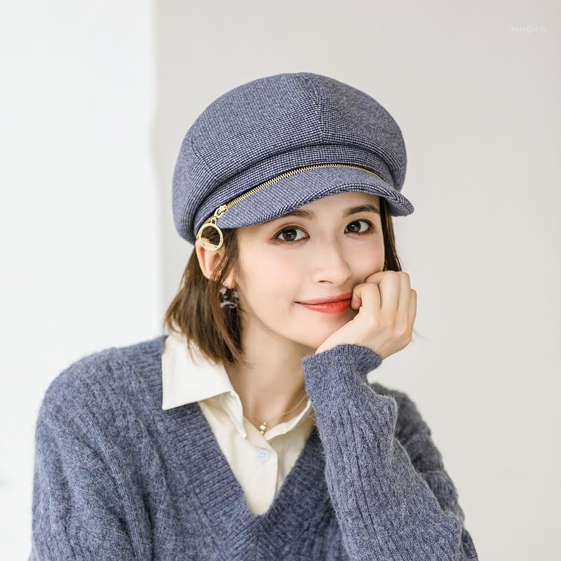2020 New Autumn Winter Elegant Women Octagonal Hat For Female fashion All-match Wool Berets Cap Retro zipper Painter Hats1, Beige
2020 New Autumn Winter Elegant Women Octagonal Hat For Female fashion All-match Wool Berets Cap Retro zipper Painter Hats1, Beige