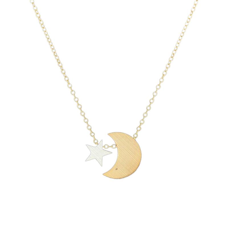 Delicate Crescent Moon Tiny Star Pendant Necklace Women Choker Stainless Steel Chain Layered Necklace Best Friend Boho Jewelry
Delicate Crescent Moon Tiny Star Pendant Necklace Women Choker Stainless Steel Chain Layered Necklace Best Friend Boho Jewelry