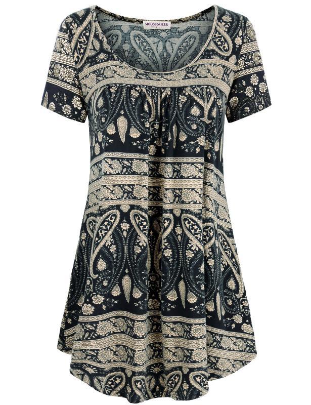 MOOSUNGEEK Women's Floral Print Shirts Pleated Flowy Tunic Top black flower large, Burgundy
MOOSUNGEEK Women's Floral Print Shirts Pleated Flowy Tunic Top black flower large, Burgundy
