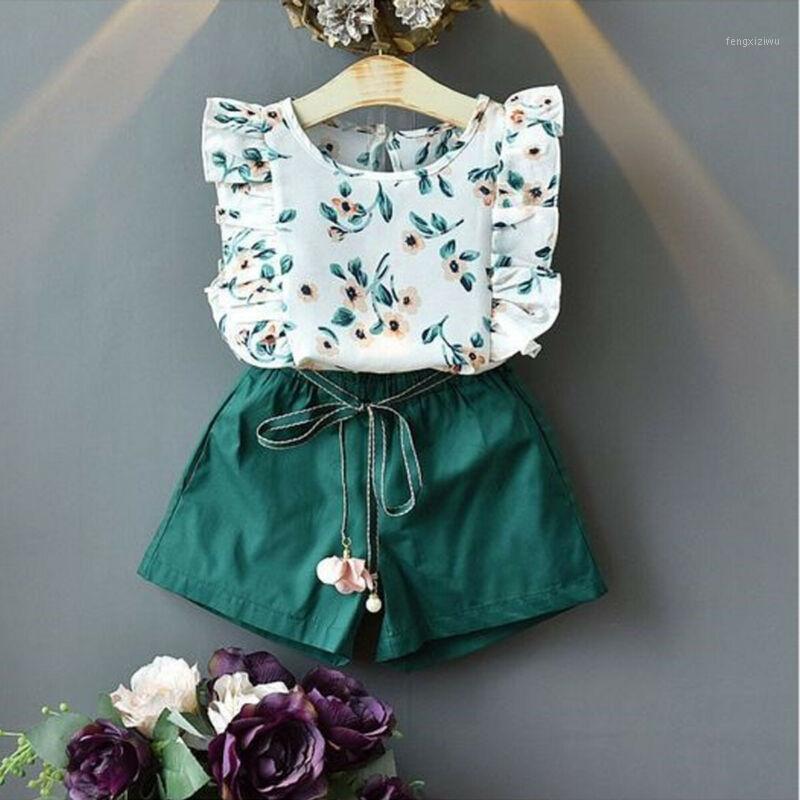 Toddler Baby Girls Kids Summer Clothes o-neck Flower sleeveless high waist green Tops + Shorts Outfit Sets 2PCS 18M-5T1
Toddler Baby Girls Kids Summer Clothes o-neck Flower sleeveless high waist green Tops + Shorts Outfit Sets 2PCS 18M-5T1