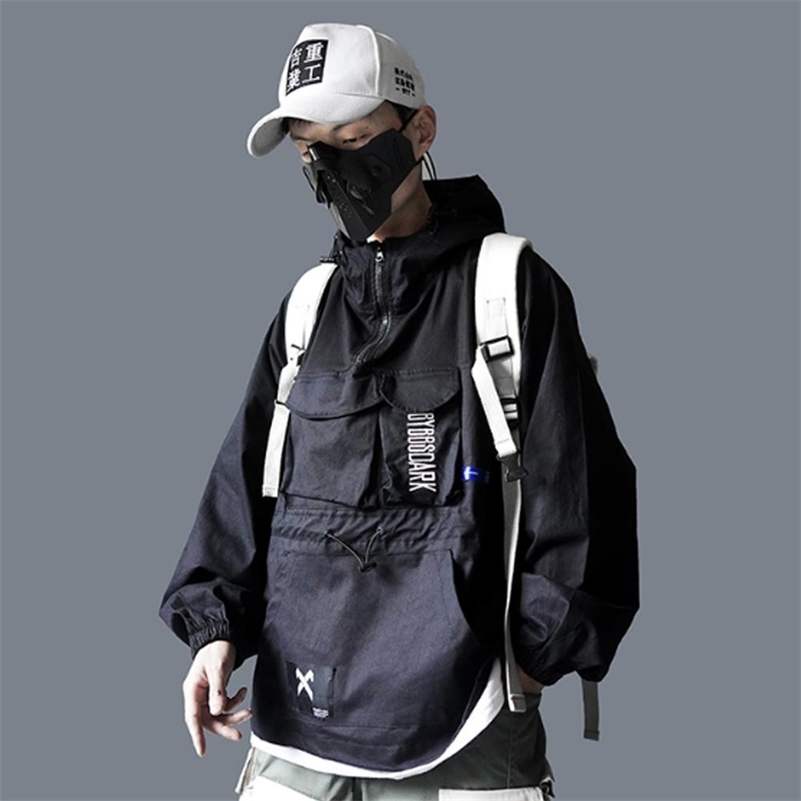 11 BYBB'S DARK Hip Hop Men Cargo Jackes Autumn Fashion Casual Pullover Streetwear Harajuku Multi Pockets Male Coats Jacket 201114, Black
11 BYBB'S DARK Hip Hop Men Cargo Jackes Autumn Fashion Casual Pullover Streetwear Harajuku Multi Pockets Male Coats Jacket 201114, Black