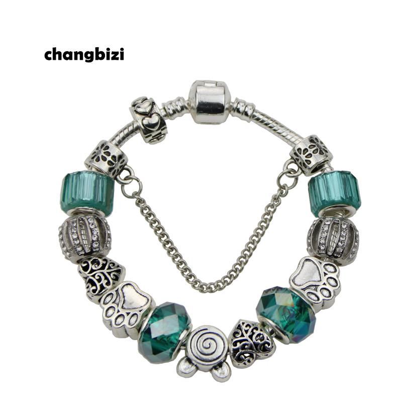 Charm Bracelets Green Peach Colored Glass Beads DIY Fashion Cute Elegant Pan & Bangles For Women Gift BR0004
Charm Bracelets Green Peach Colored Glass Beads DIY Fashion Cute Elegant Pan & Bangles For Women Gift BR0004