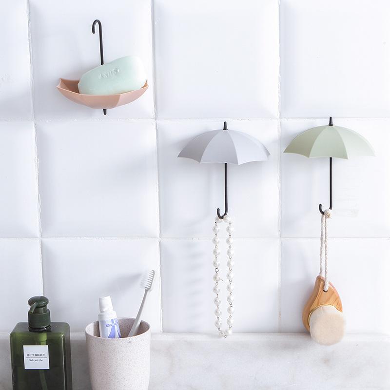 3Pcs/set Creative Umbrella Shape Wall Hook Self-adhesive Hook Wall Door Clothing Hanger Key Debris Kitchen Bath Organizer
3Pcs/set Creative Umbrella Shape Wall Hook Self-adhesive Hook Wall Door Clothing Hanger Key Debris Kitchen Bath Organizer