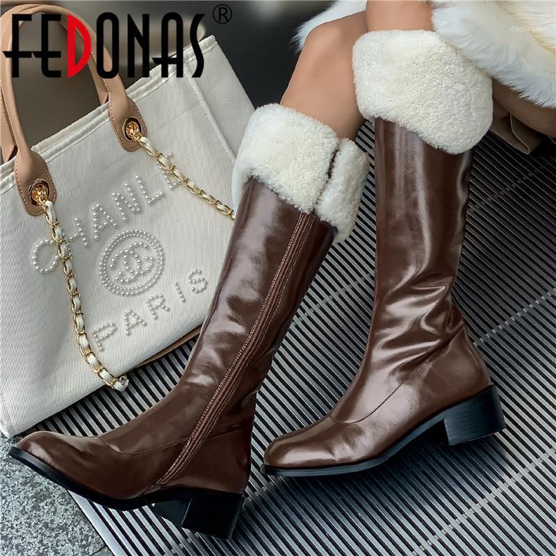 FEDONAS Thick Sole Winter Shoes For Women 2020 Fall Nature Full Genuine Leather Knee High Boots Wide Leg Wroking Boots1, Black
FEDONAS Thick Sole Winter Shoes For Women 2020 Fall Nature Full Genuine Leather Knee High Boots Wide Leg Wroking Boots1, Black