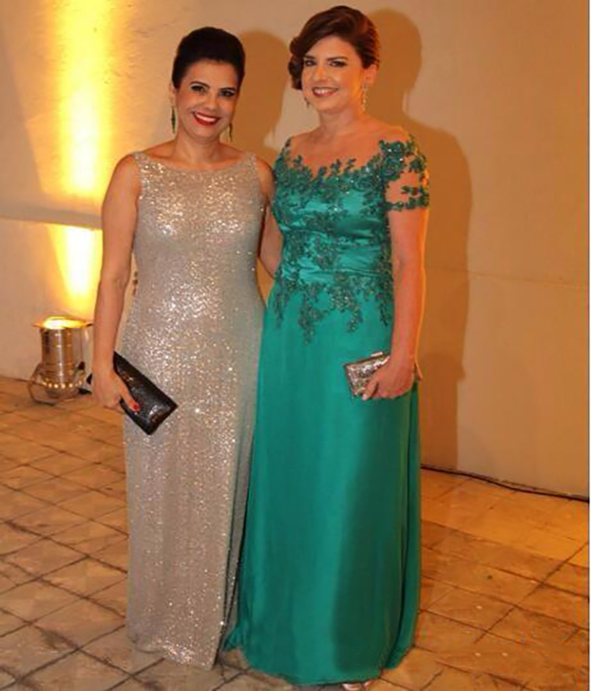 Chiffon Mother Of The Bride Dresses Sheer Neck Floor Length Appliques Beads Long Women Wedding Guest Gowns Evening Dress Plus Size