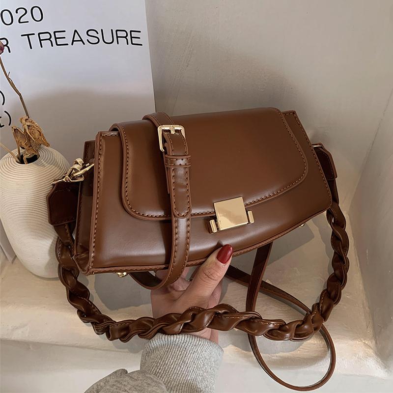 Vintage Square Crossbody bag 2021 New Quality PU Leather Women's Designer Handbag Weave Shoulder strap Shoulder Messenger Bag, Black
Vintage Square Crossbody bag 2021 New Quality PU Leather Women's Designer Handbag Weave Shoulder strap Shoulder Messenger Bag, Black