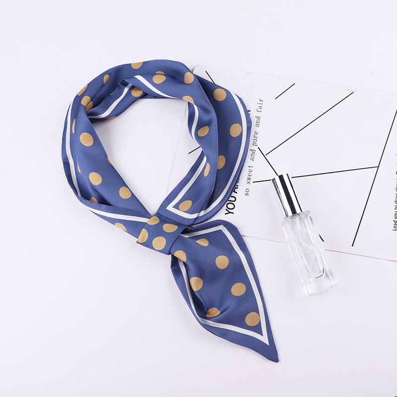 spring WOMEN SILK SCARF Vintage Polka Dot Double-Sided Dot Tied Ribbon Narrow Scarves Hand Bag Ribbon Straps Hair Female blue
spring WOMEN SILK SCARF Vintage Polka Dot Double-Sided Dot Tied Ribbon Narrow Scarves Hand Bag Ribbon Straps Hair Female blue