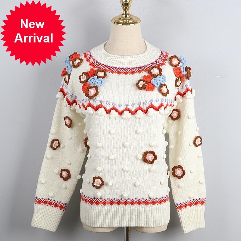 2021 New Autumn New Sweet Floral Trend Elegant Woman's Sweater Soft Chic Pullovers Crochet Long Knitted Shirt A5jb, Beige
2021 New Autumn New Sweet Floral Trend Elegant Woman's Sweater Soft Chic Pullovers Crochet Long Knitted Shirt A5jb, Beige