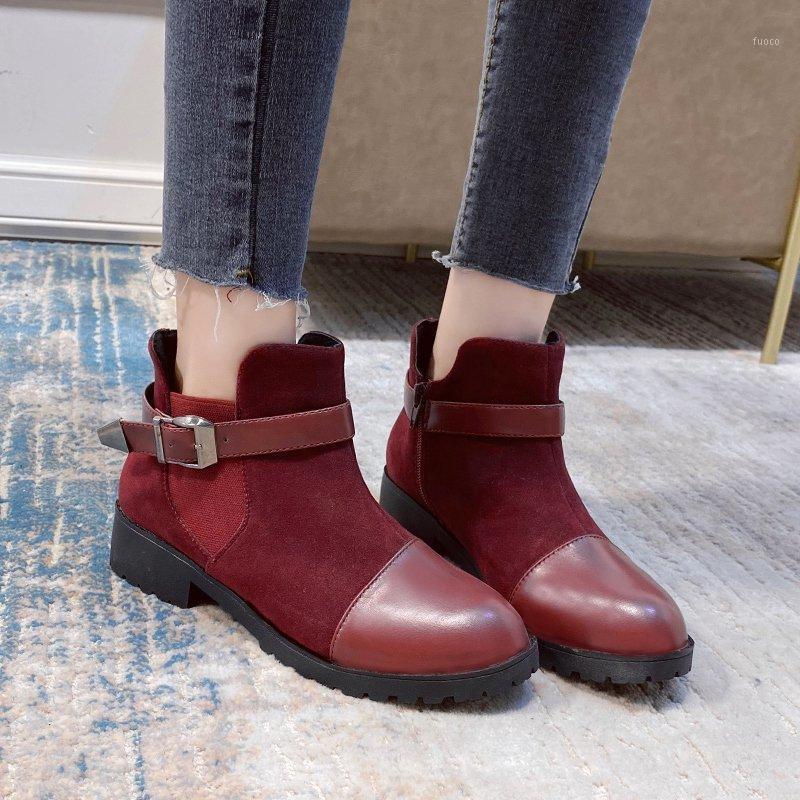 New Women Ankle Boots Short Suede Belt Buckle Shoes Autumn Winter Ladies Zipper Casual Mid Heels Sewing Female Boots Plus Size431, Black
New Women Ankle Boots Short Suede Belt Buckle Shoes Autumn Winter Ladies Zipper Casual Mid Heels Sewing Female Boots Plus Size431, Black