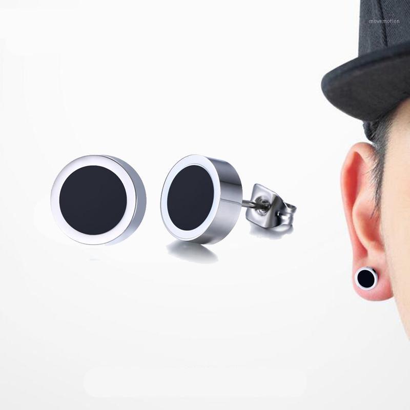 Men Earrings Stainless Steel Black Blue White Stud Earrings of Round Tunnel Plug Post 8mm Unisex Jewelry Pendientes Brincos1
Men Earrings Stainless Steel Black Blue White Stud Earrings of Round Tunnel Plug Post 8mm Unisex Jewelry Pendientes Brincos1