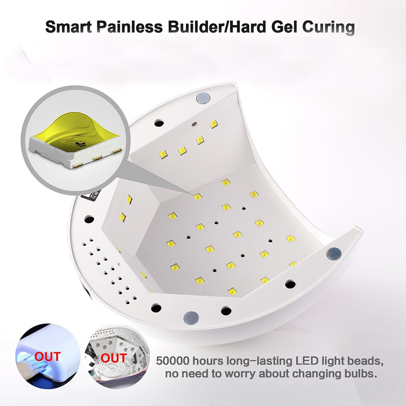 SUN2C LED Nail Lamp for Manicure 48W Nail Dryer Machine UV Lamp For Curing UV Gel Nail Polish With Motion sensing LCD Display 201026