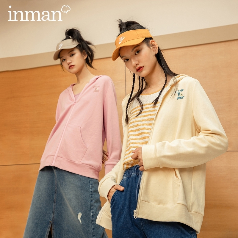 INMAN Autumn Winter New Arrival Solid Color Big Pocket English Embroidered Zipper Hooded Casual Sports Women Sweatshirt 201109, True red
INMAN Autumn Winter New Arrival Solid Color Big Pocket English Embroidered Zipper Hooded Casual Sports Women Sweatshirt 201109, True red
