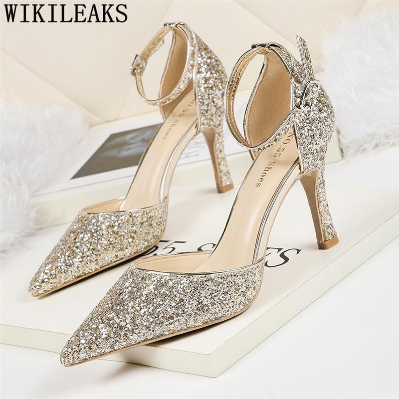 Wedding Shoes Bride Sexy High Heels Mary Jane Shoes Glitter Heels Elegant For Woman Stiletto Extreme High Tacones1, Black
Wedding Shoes Bride Sexy High Heels Mary Jane Shoes Glitter Heels Elegant For Woman Stiletto Extreme High Tacones1, Black