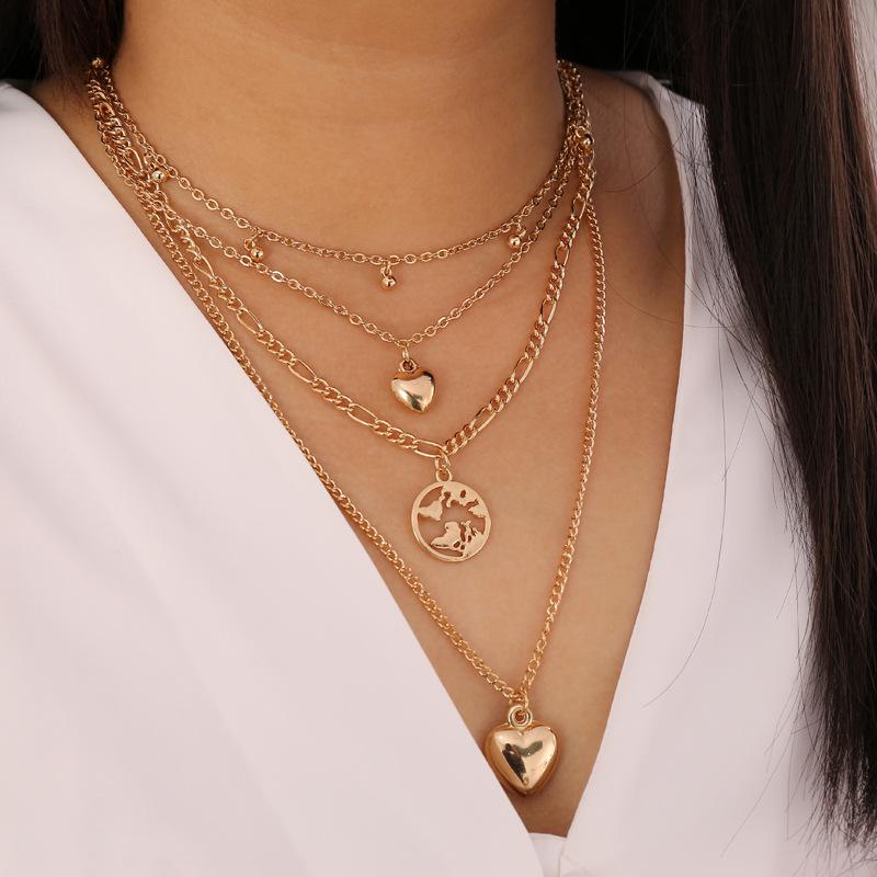 Alloy Heart Water Drop Beads Map Pendants Necklaces for Women Gold Color 2020 Fashion Jewelry Layered Necklace Female Long New
Alloy Heart Water Drop Beads Map Pendants Necklaces for Women Gold Color 2020 Fashion Jewelry Layered Necklace Female Long New