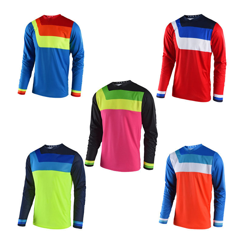 Men's Moto Downhill Jerseys MTB Offroad Motorcycle Jersey Shirt Motocross Sportwear Bike Long Sleeve Racing T-shirt