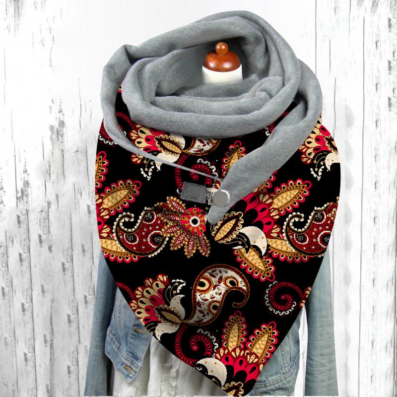 Winter Scarf Printing For Women Christmas Printing Scarf Fashion Retro Soft Wrap Casual Warm Multi-purpose Shawl Button
Winter Scarf Printing For Women Christmas Printing Scarf Fashion Retro Soft Wrap Casual Warm Multi-purpose Shawl Button