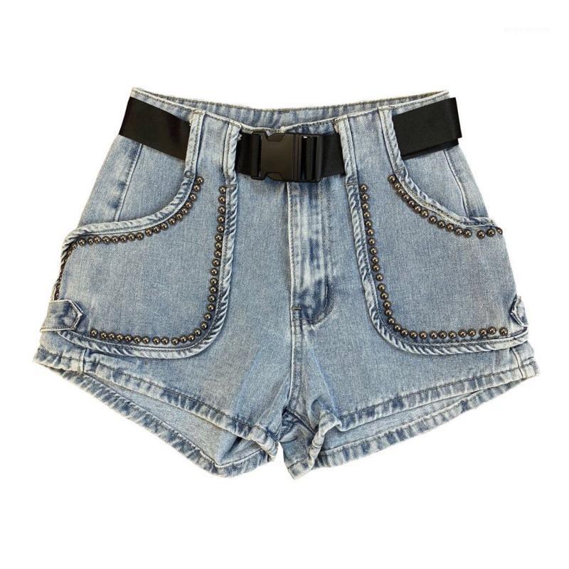 High Waisted Shorts for Women 2020 New Autumn High Street Straight Rivet Pockets Sashes Button Solid Denim Shorts Women1, Cnl0479-blue
High Waisted Shorts for Women 2020 New Autumn High Street Straight Rivet Pockets Sashes Button Solid Denim Shorts Women1, Cnl0479-blue