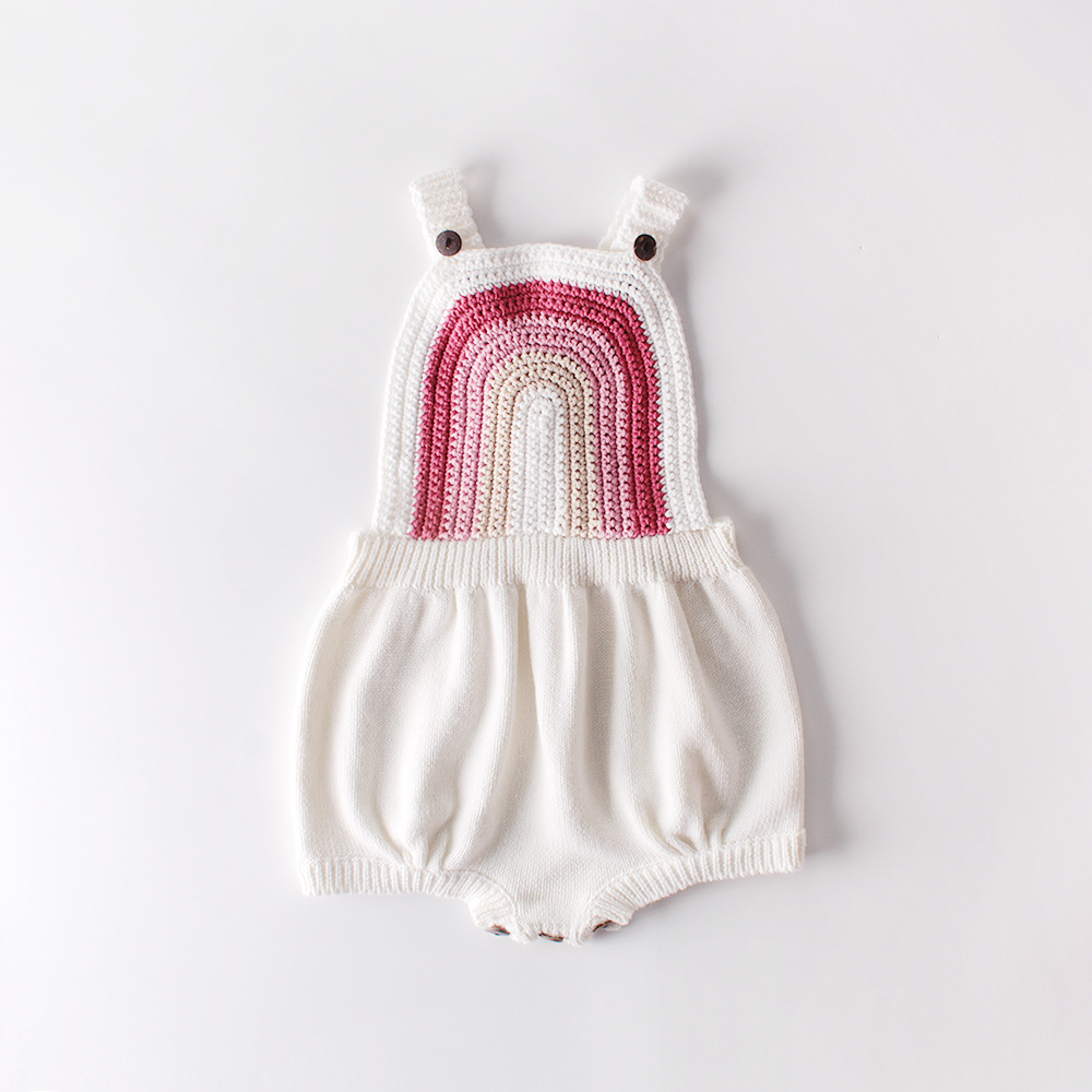 Baby Girls Romper Pink White Rainbow Knitted Autumn Spring Toddler Outfit Clothing, Blue
Baby Girls Romper Pink White Rainbow Knitted Autumn Spring Toddler Outfit Clothing, Blue