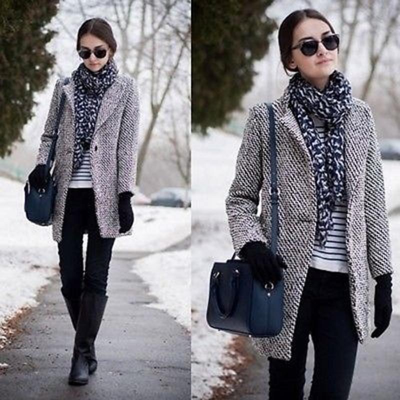 Fashion Women Ladies Stylish Polka Dot Printed Long Sleeve Winter Warm Lapel Wool Cashmere Long Parka Coat Trench Jacket Outwear, Gray
Fashion Women Ladies Stylish Polka Dot Printed Long Sleeve Winter Warm Lapel Wool Cashmere Long Parka Coat Trench Jacket Outwear, Gray