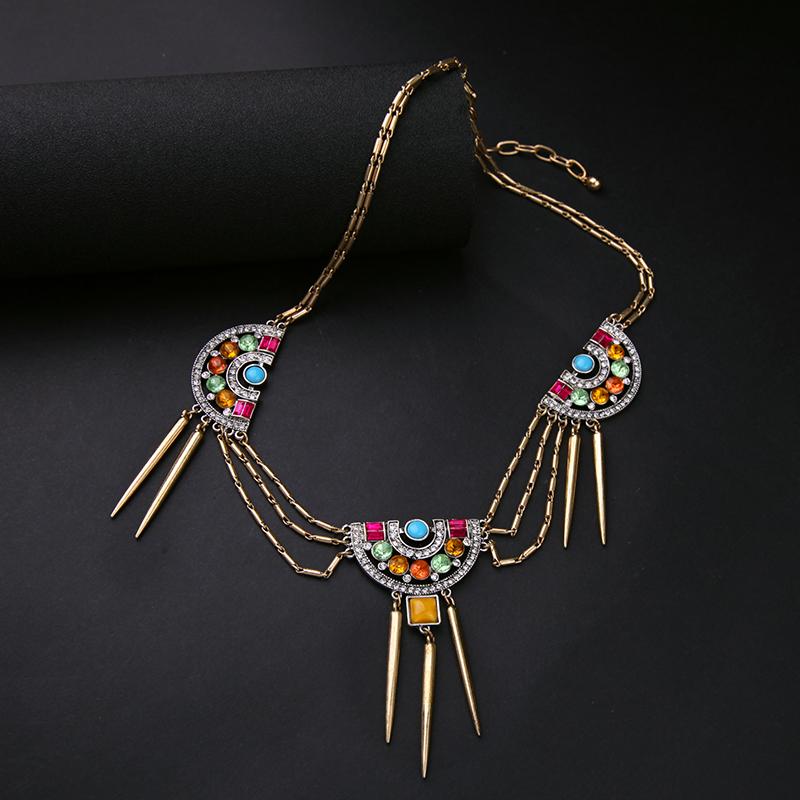 Colorful Zircon Necklace Geometric Spike Charm Bohemian Statement Pendant Necklace Jewelry 2020 Summer Newest Fashion
Colorful Zircon Necklace Geometric Spike Charm Bohemian Statement Pendant Necklace Jewelry 2020 Summer Newest Fashion