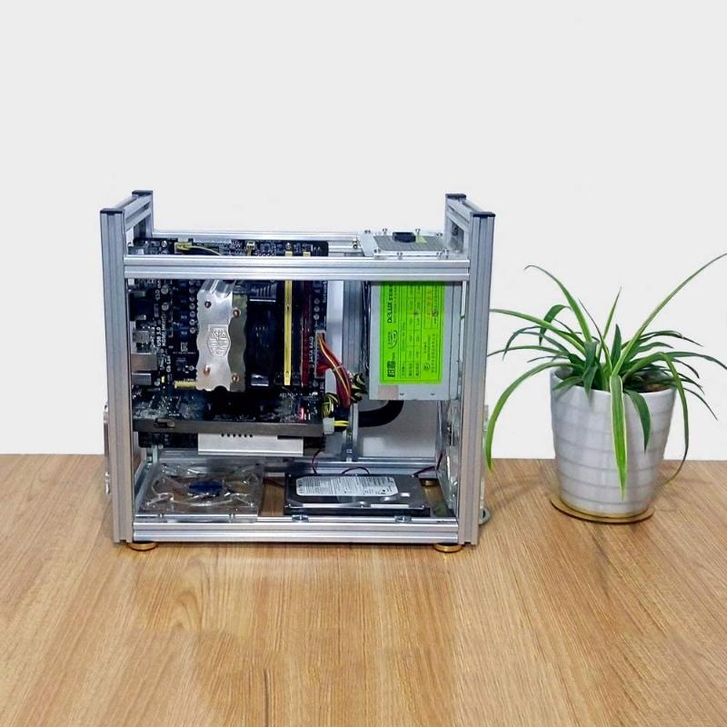 Silver Bench Case Bench Computer Case for MATX Micro ATX Aluminum DIY Bare Frame Support Graphics Card Motherboard PC
Silver Bench Case Bench Computer Case for MATX Micro ATX Aluminum DIY Bare Frame Support Graphics Card Motherboard PC