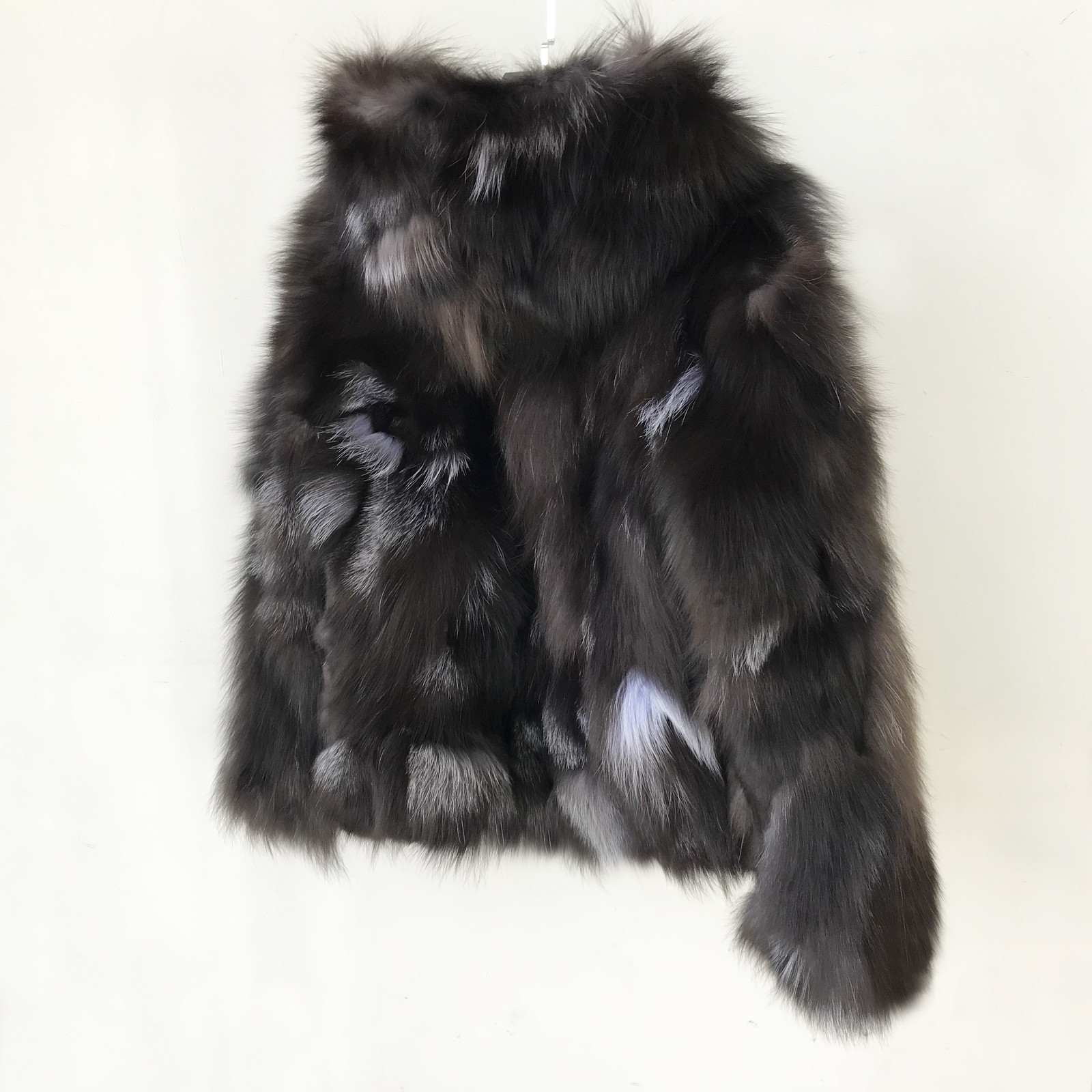 Silver Fur Hooded Jacket Wholesale Fur Women's Coat New 100% Real Fur Coat For Winter Warm Overcoat TSR626 201016