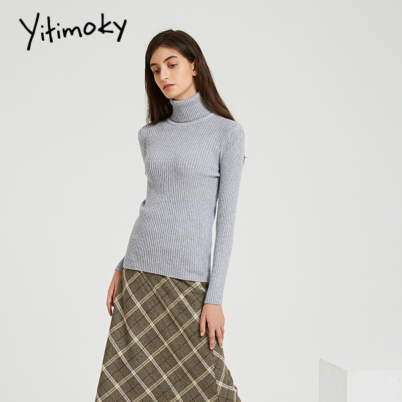 turtleneck sweater women On sale autumn winter Women Knitted Casual Soft Jumper Fashion Slim Femme Elasticity Pullovers new 201222