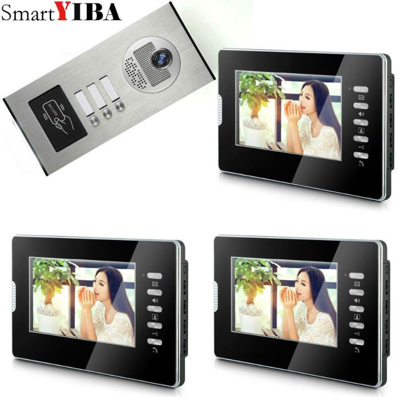 SmartYIBA 7inch 2 To 12 Units Building Home Security Intercom System Apartment Household LCD Visual Doorphone+RFID Camera
SmartYIBA 7inch 2 To 12 Units Building Home Security Intercom System Apartment Household LCD Visual Doorphone+RFID Camera
