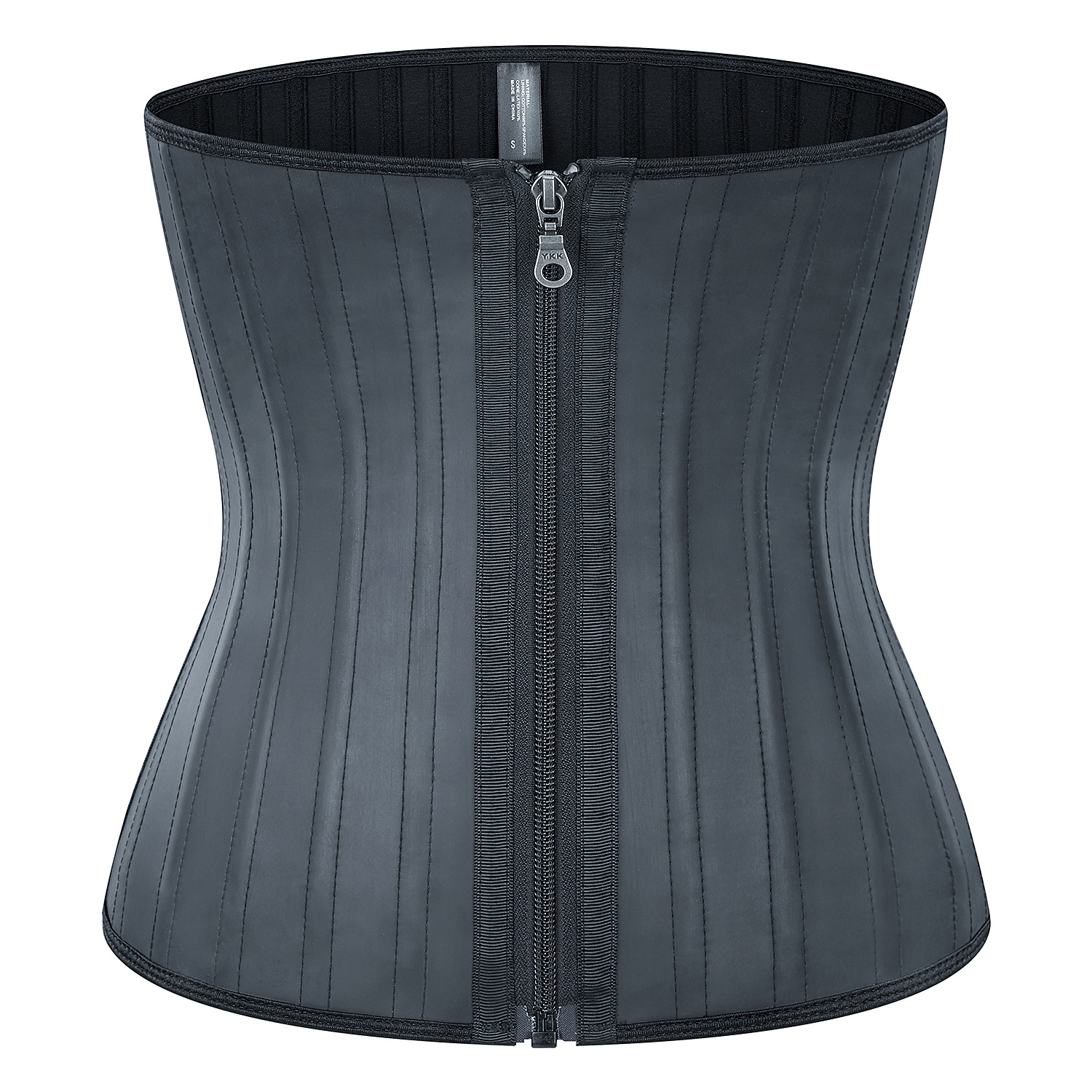 Zipper 25 Steel Boned Latex Corset Waist Trainer Waist Cincher Slimming Belt Belly Control Bodyshaper Postpartum Recovery Body Shaper XS-6XL