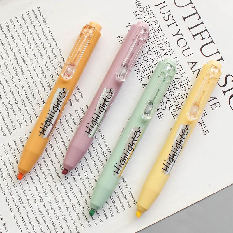 4pcs Colorful Morandi Highlighter Pen 1mm 4mm Fluorescent Color Marker Liner Drawing Paint Pens School Student Supplies H6807
4pcs Colorful Morandi Highlighter Pen 1mm 4mm Fluorescent Color Marker Liner Drawing Paint Pens School Student Supplies H6807