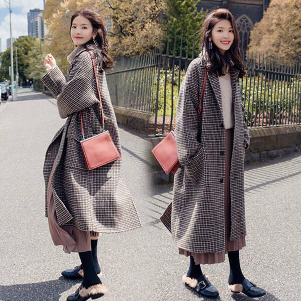 Bella Philosophy 2020 winter women plaid windbreaker woolen coat female middle long new houndstooth Female long coat, Gr
Bella Philosophy 2020 winter women plaid windbreaker woolen coat female middle long new houndstooth Female long coat, Gr