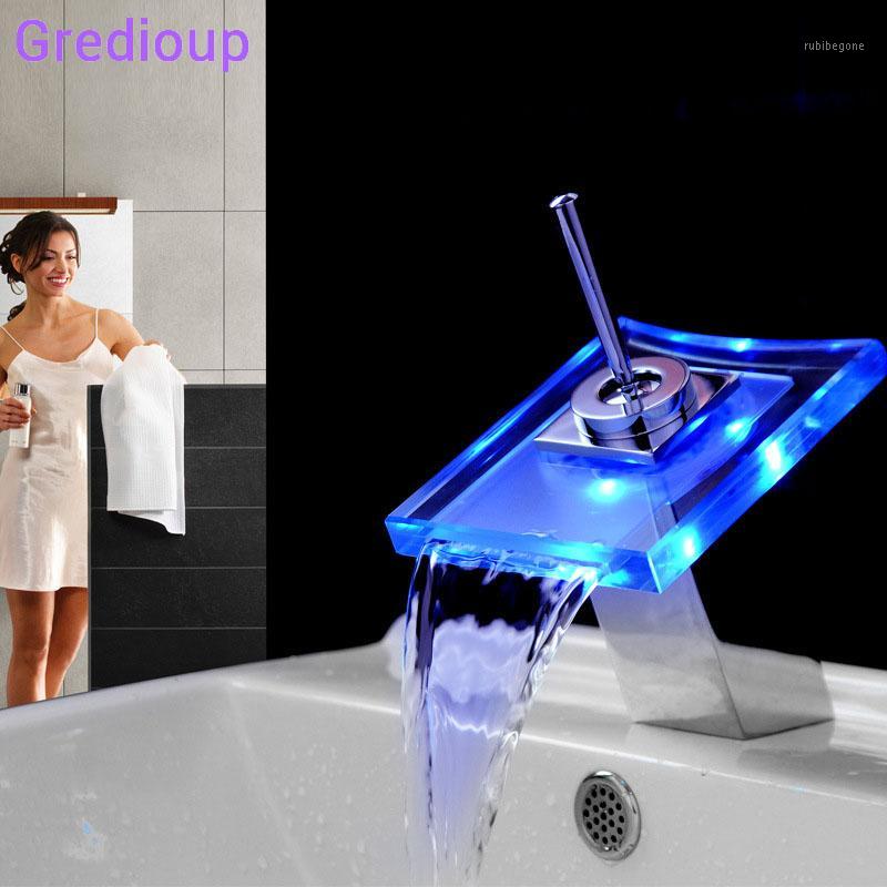 Wastafel Kraan Glass Waterfall Basin Faucet LED Light Bath Sink Tap Hot Cold Taps For Bathroom Deck Mount Mixer Faucet Tap Grifo1
Wastafel Kraan Glass Waterfall Basin Faucet LED Light Bath Sink Tap Hot Cold Taps For Bathroom Deck Mount Mixer Faucet Tap Grifo1