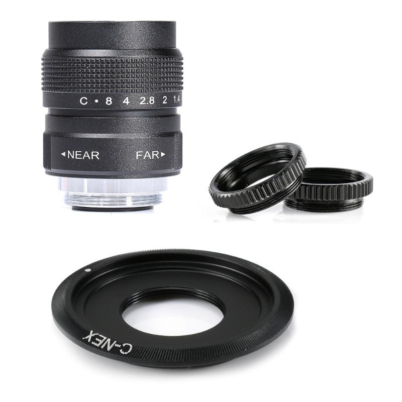 Fujian 25mm F1.4 CCTV TV lens + C-NEX Mount Ring for Sony NEX3 NEX-C3 NEX-F3 NEX-5 NEX-5N NEX-5R NEX-5T NEX6 NEX7 A6000 camera
Fujian 25mm F1.4 CCTV TV lens + C-NEX Mount Ring for Sony NEX3 NEX-C3 NEX-F3 NEX-5 NEX-5N NEX-5R NEX-5T NEX6 NEX7 A6000 camera