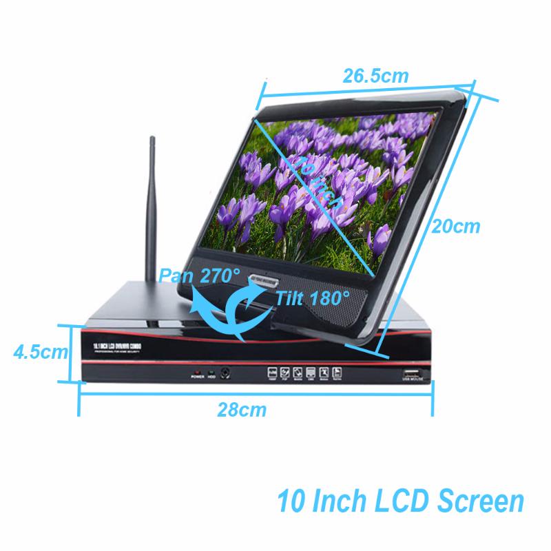 4CH 10" LCD Monitor 960P HD Wireless NVR Kit P2P 1.3MP Security IP Camera WIFI Home CCTV System Kits IR Night Vision Outdoor
4CH 10" LCD Monitor 960P HD Wireless NVR Kit P2P 1.3MP Security IP Camera WIFI Home CCTV System Kits IR Night Vision Outdoor