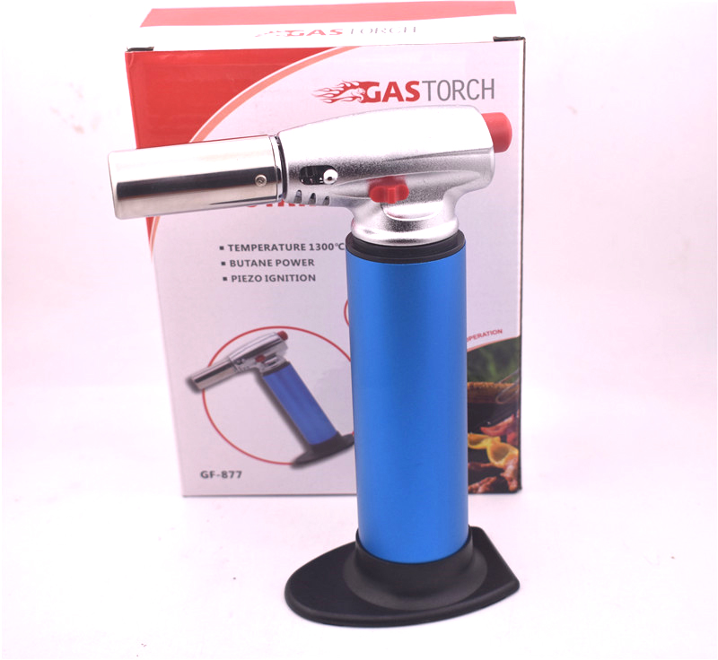 1300C Butane Scorch Torch Jet Chef Cooking Refillable Adjustable Flame Kitchen Lighter Spray Gun Picnic Tool W260202