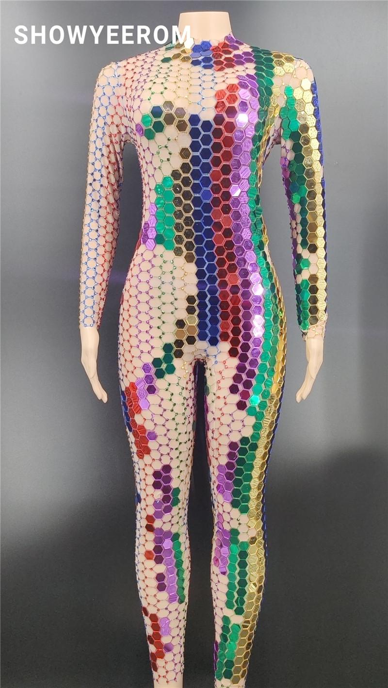 Mirror Jumpsuit long Sleeves Stretch Sexy Bodysuit Women Birthday Stage play Celebrate Dress Dancer Party Show Dress, As pic
Mirror Jumpsuit long Sleeves Stretch Sexy Bodysuit Women Birthday Stage play Celebrate Dress Dancer Party Show Dress, As pic