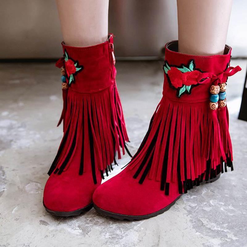 2020 Autumn Boots Women Warm Flock Boots For Women Suede Long Fringe Winter Embroidered Tassel Booties Ladies Casual Shoes, Beige
2020 Autumn Boots Women Warm Flock Boots For Women Suede Long Fringe Winter Embroidered Tassel Booties Ladies Casual Shoes, Beige
