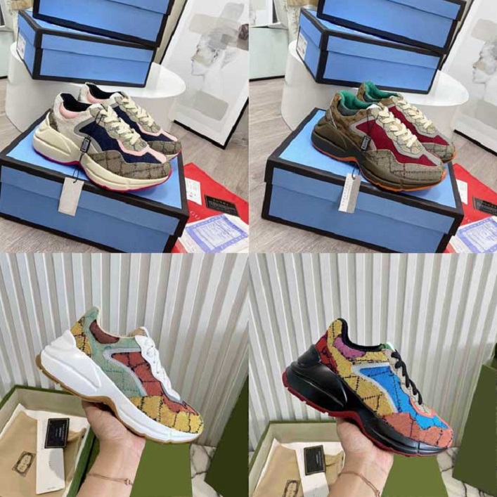 Designer Rhyton Shoes Beige Men Trainers Vintage Luxury Chaussures Ladies Shoe Fashion Sneakers Wave Mouth Sneaker With Box, Color15
Designer Rhyton Shoes Beige Men Trainers Vintage Luxury Chaussures Ladies Shoe Fashion Sneakers Wave Mouth Sneaker With Box, Color15