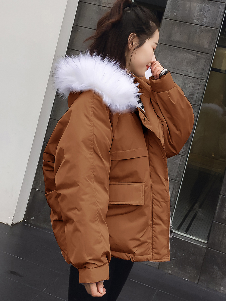 Cotton Padded Jacket Women's Winter Jacket Short Winter Clothes Korean Version Loose Small Cotton Bread Coat Student LJ201127