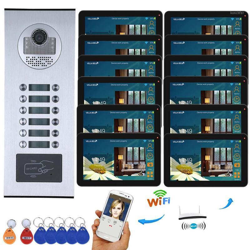 9 inch Wired Wifi Apartments Video Door Phone Intercom System RFID IR-CUT HD 1000TVL Camera with 8/9/10/11/12 Apartment/Family1
9 inch Wired Wifi Apartments Video Door Phone Intercom System RFID IR-CUT HD 1000TVL Camera with 8/9/10/11/12 Apartment/Family1