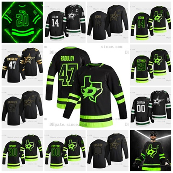 Custom Dallas Stars 2021 Blackout Third Jersey Joel Kiviranta Jamie Benn Tyler Seguin Radulov Heiskanen Pavelski Bishop Khudobin Zuccarello, Black;red
Custom Dallas Stars 2021 Blackout Third Jersey Joel Kiviranta Jamie Benn Tyler Seguin Radulov Heiskanen Pavelski Bishop Khudobin Zuccarello, Black;red