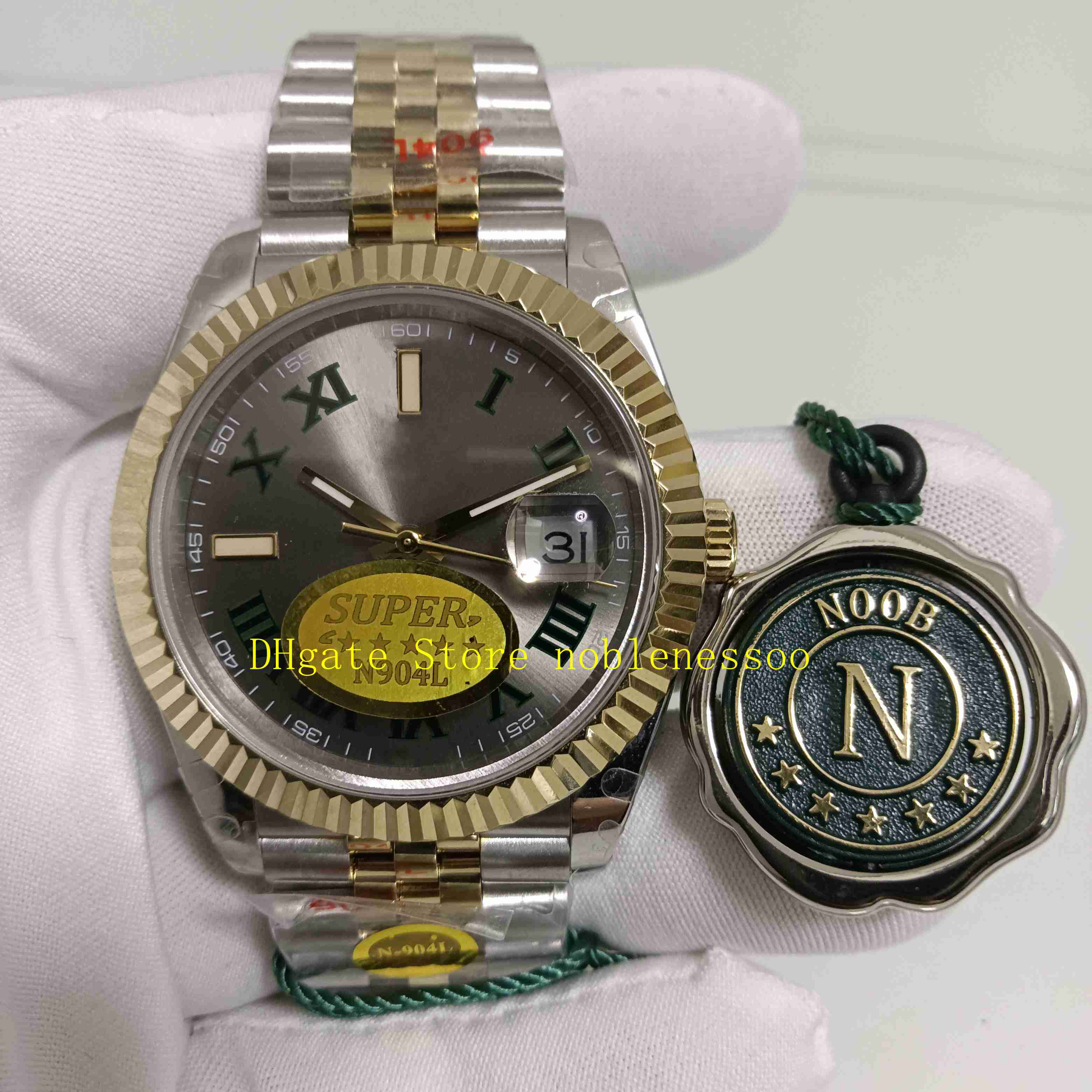 20 Color Super N Factory Watch 904L Steel Men 41mm Fluted Bezel Yellow Gold Wimbledon Dial Mens 126303 126333 126331 126301 NoobF Eta 2813 Movement Watches
20 Color Super N Factory Watch 904L Steel Men 41mm Fluted Bezel Yellow Gold Wimbledon Dial Mens 126303 126333 126331 126301 NoobF Eta 2813 Movement Watches